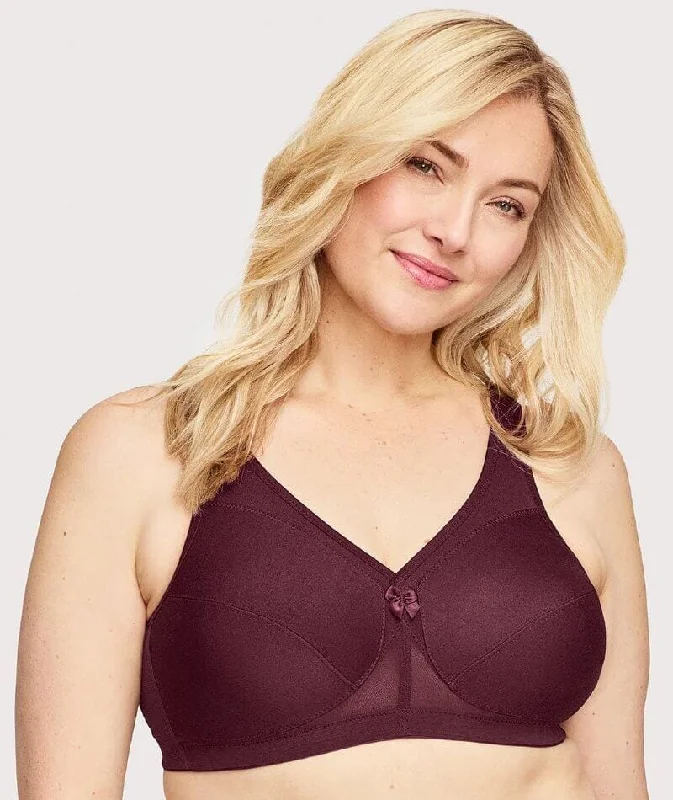 Athletic braGlamorise Magiclift Active Support Wire-Free Bra - Wine