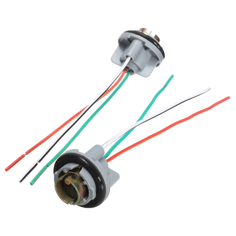 Convertible bra2Pcs Turn Light Brake LED Bulb Socket Connector Wire Harness for 1157 Bay15D