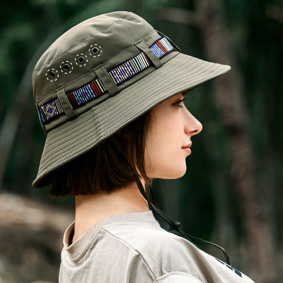 Teen braVibrant Bucket Hat with Ethnic Belt