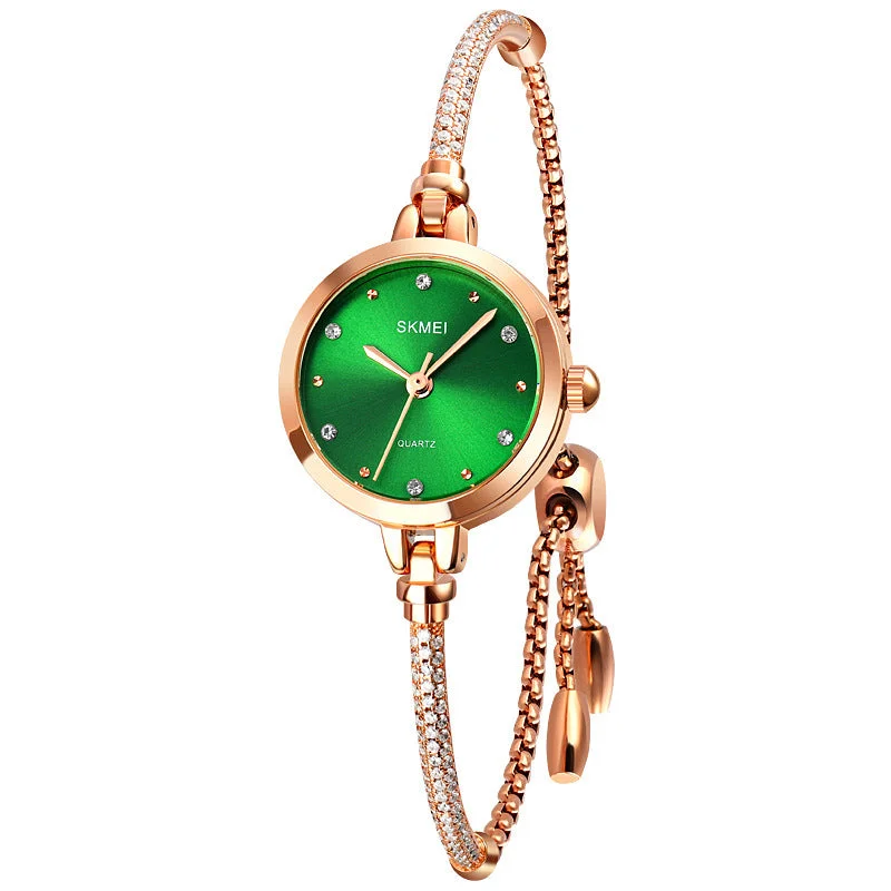 Bridal braFashion Bracelet Style Ladies Quartz Net Red Small Green Rose Gold Trendy Watch