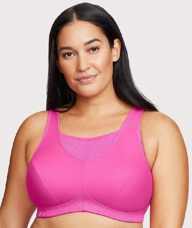 Velvet braGlamorise No-Bounce Camisole Wire-Free Sports Bra - Rose Violet