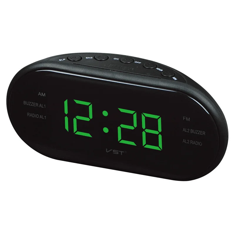 Seamless braVST ST-3 Led AM FM Radio Digital Brand Alarm Clock Backlight Snooze Electronic Designer