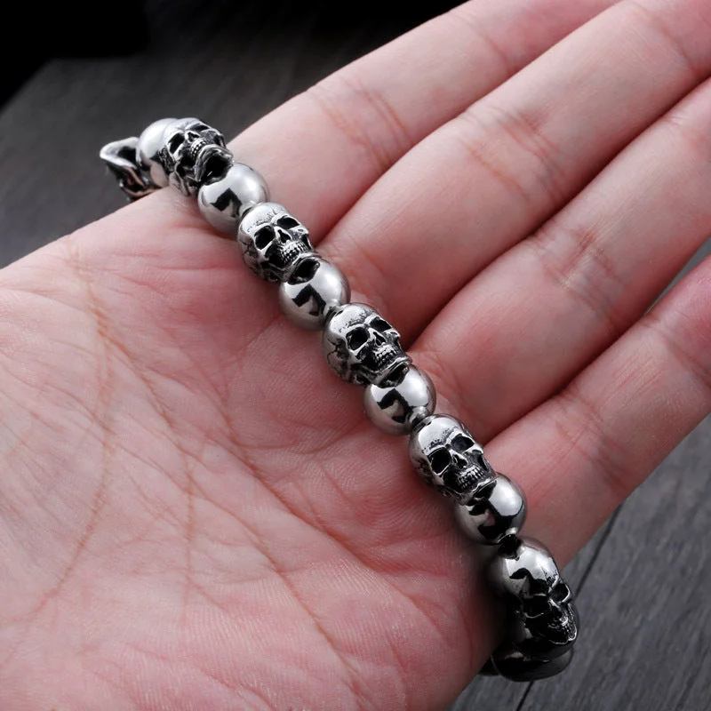 Corset braMens Fashion Simple Titanium Skull Bracelet