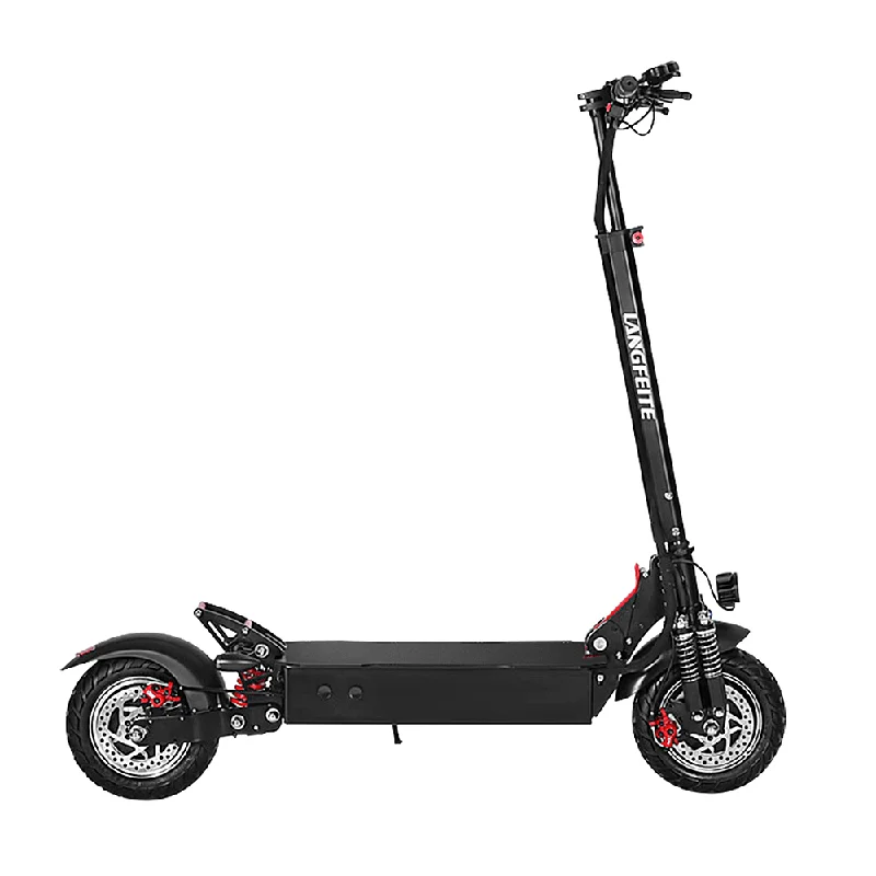 Demi-cup braLANGFEITE L9 26Ah 52V 1000W Dual Motor Folding Electric Scooter Vehicle 10In 60Km/H Top Speed 70Km Mileage Double Brake System Max Load 150Kg EU Plug