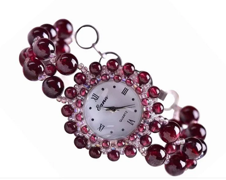 Sleep braGarnet bracelet watch