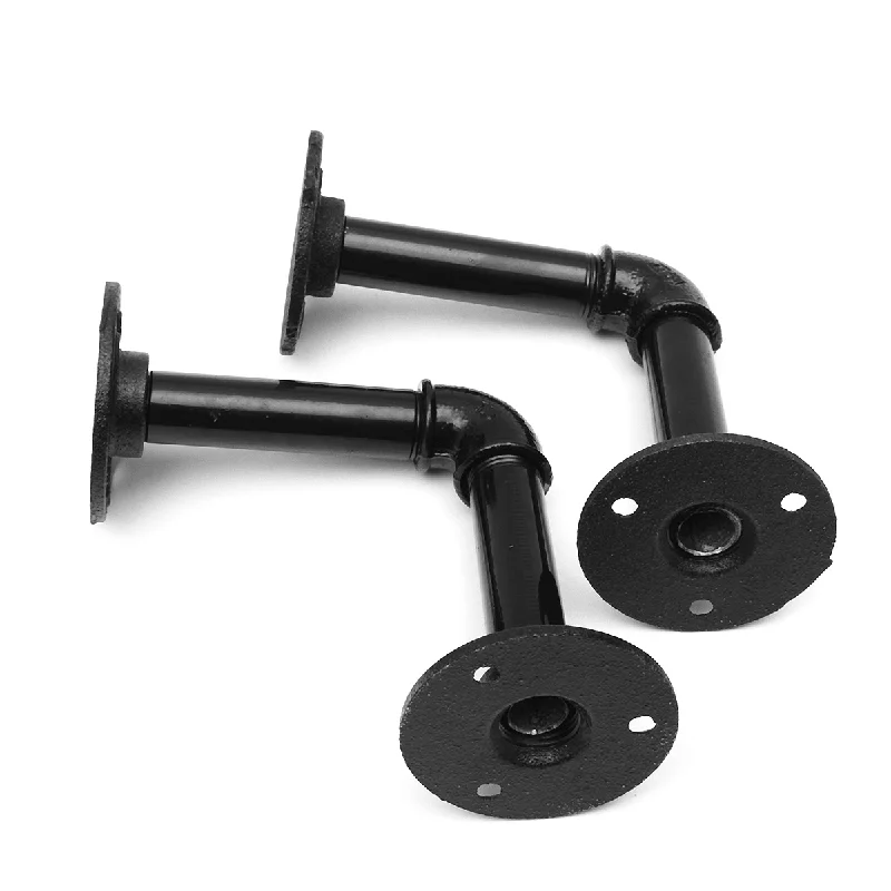 Post-surgery braKING DO WAY 2PCS Pipe Brackets Industrial Shelf Bracket for Book