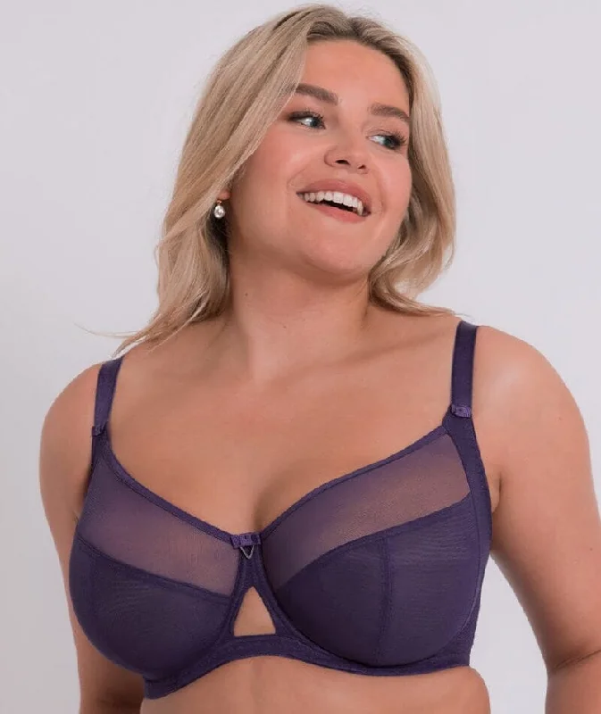 Glitter braCurvy Kate Victory Balcony Bra  - Deep Purple