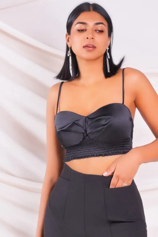 Comfort braBlack Satin Bralette