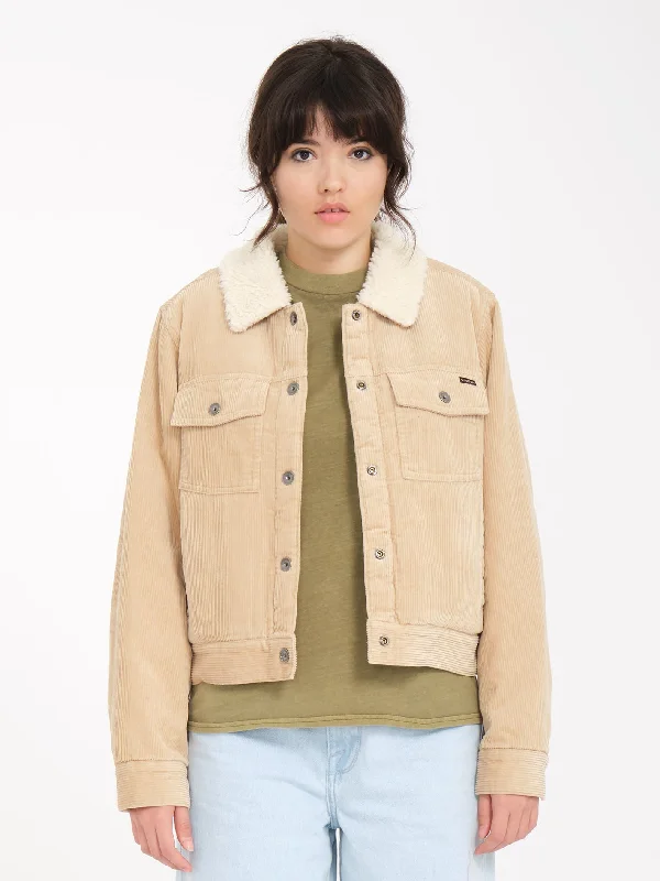 Ribbed Cuff JacketsRadstone Corduroy Jacket - KHAKI