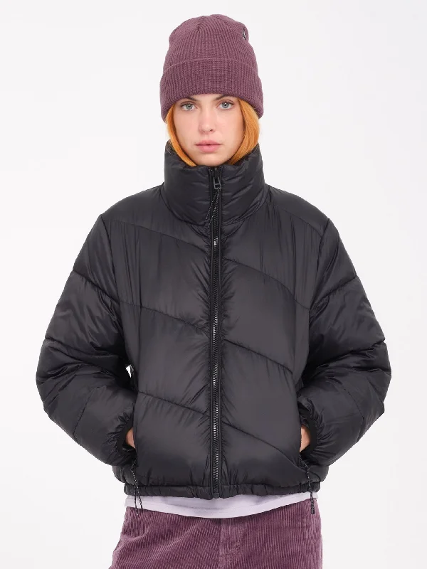 Hooded JacketsStone Sense Puff Jacket (Reversible) - Black