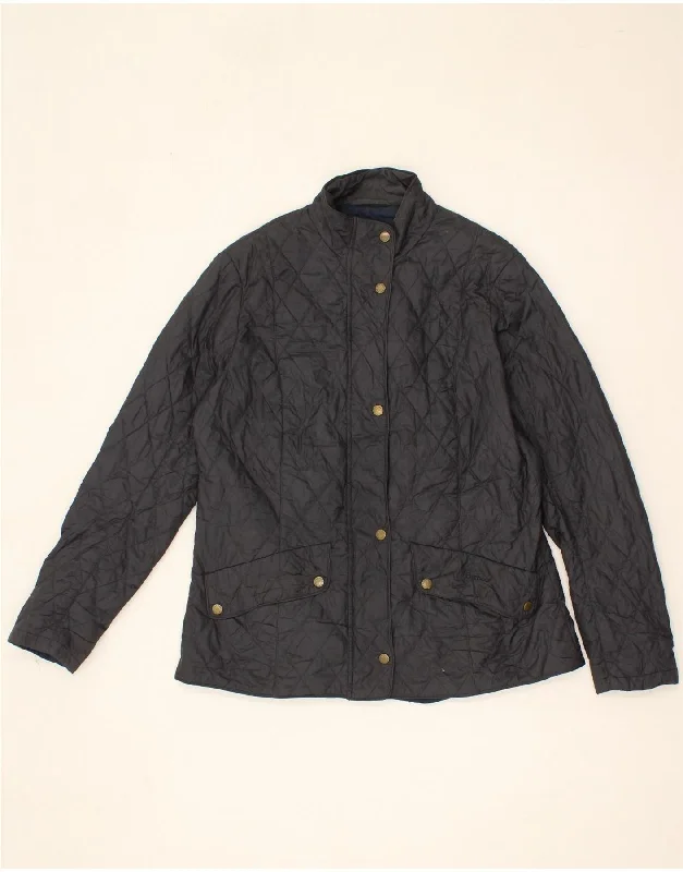 Down JacketsBARBOUR Womens Quilted Jacket UK 18 XL Navy Blue