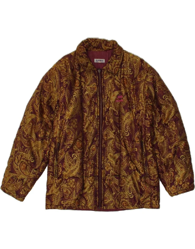 Cotton JacketsDOLOMITE Womens Padded Jacket UK 14 Medium Brown Paisley Polyester