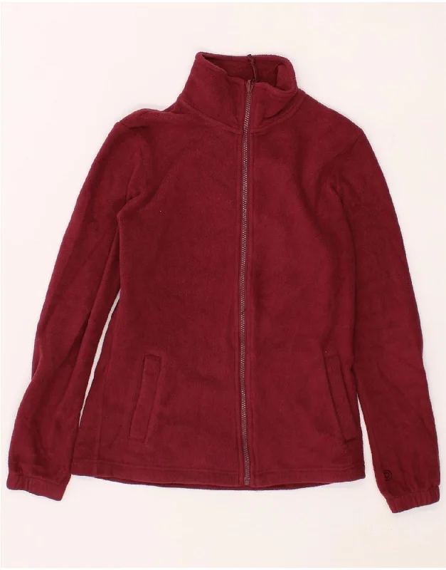 Military JacketsMOUNTAIN WAREHOUSE Womens Fleece Jacket UK 6 XS  Maroon Polyester