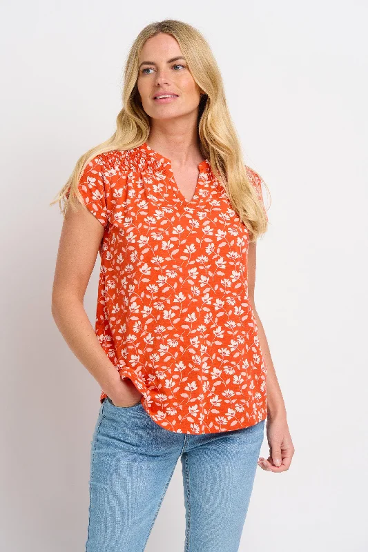 College JacketsFloating Floral Blouse