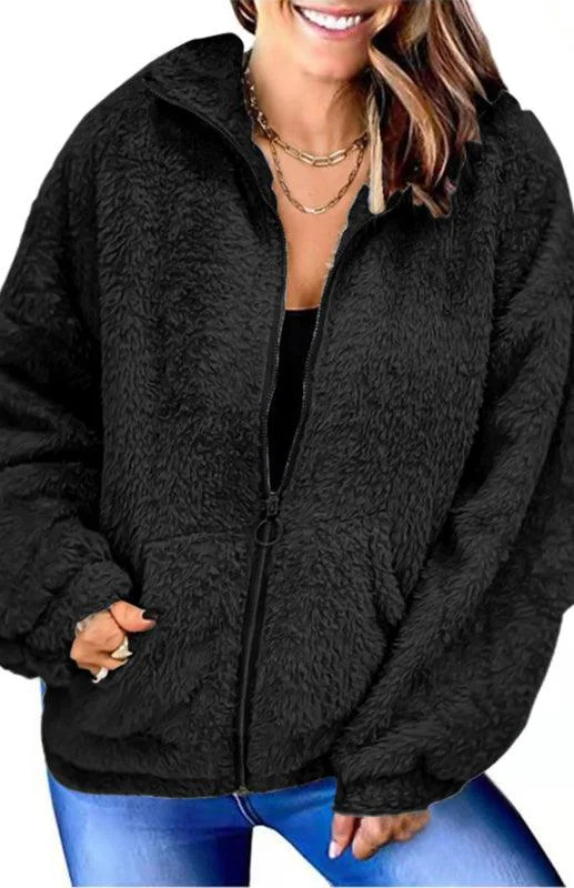 Cropped JacketsWomen's Winter Fleece Jacket