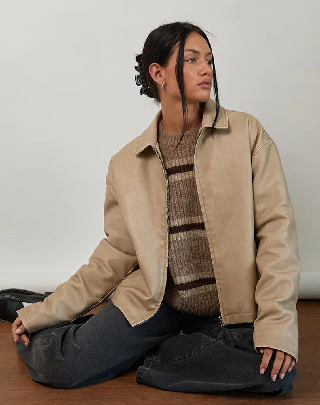 Hunting JacketsCatalin Jacket In Worn PU Sand