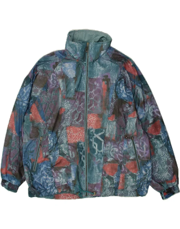 Nylon JacketsRUCANOR Womens Windbreaker Jacket UK 14 Medium Multicoloured Patchwork