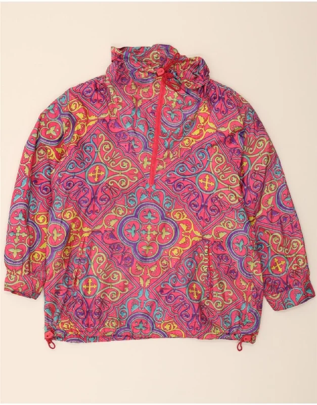 Running JacketsKLEPPER Womens Pullover Windbreaker Jacket EU 40 Medium Pink Paisley