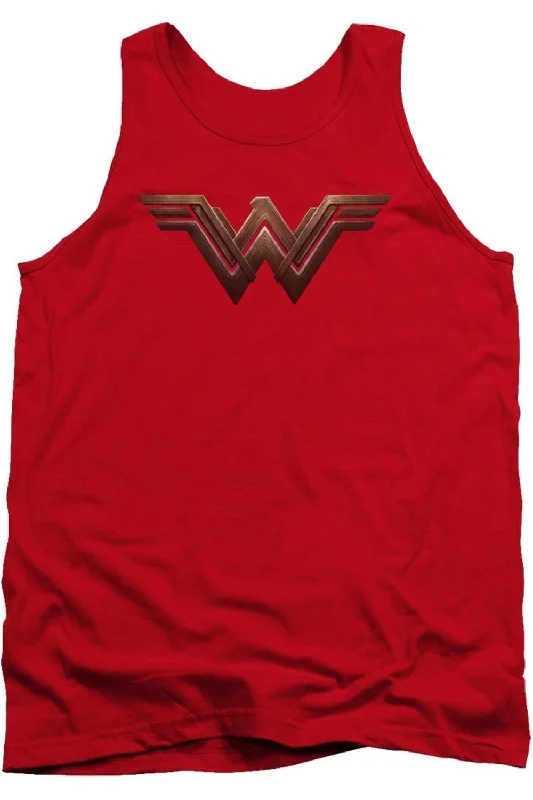 Athletic vestBatman V Superman Wonder Woman Shield Adult Tank Top