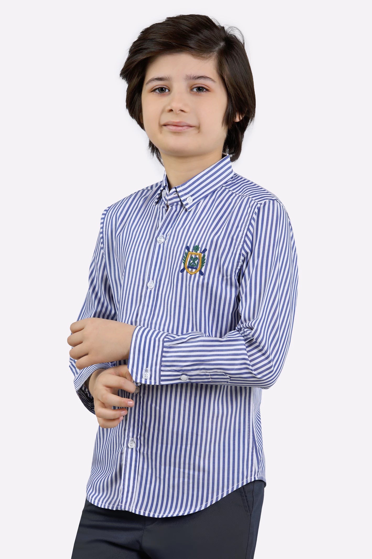 Blue Bengal Stripes Casual ShirtGym Shirts