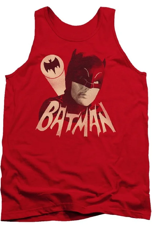 Performance teeBatman Classic Tv Bat Signal Adult Tank Top