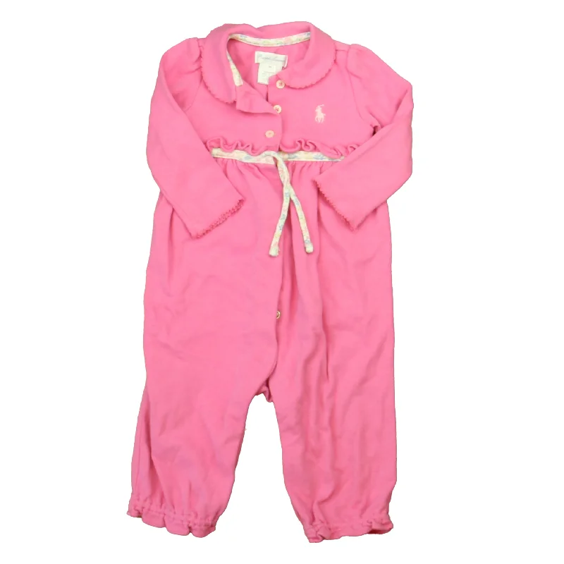 Ralph Lauren Girls Pink Long Sleeve Outfit