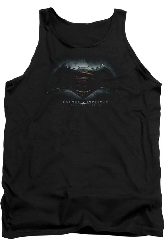 Breathable hoodieBatman V Superman Logo Adult Tank Top