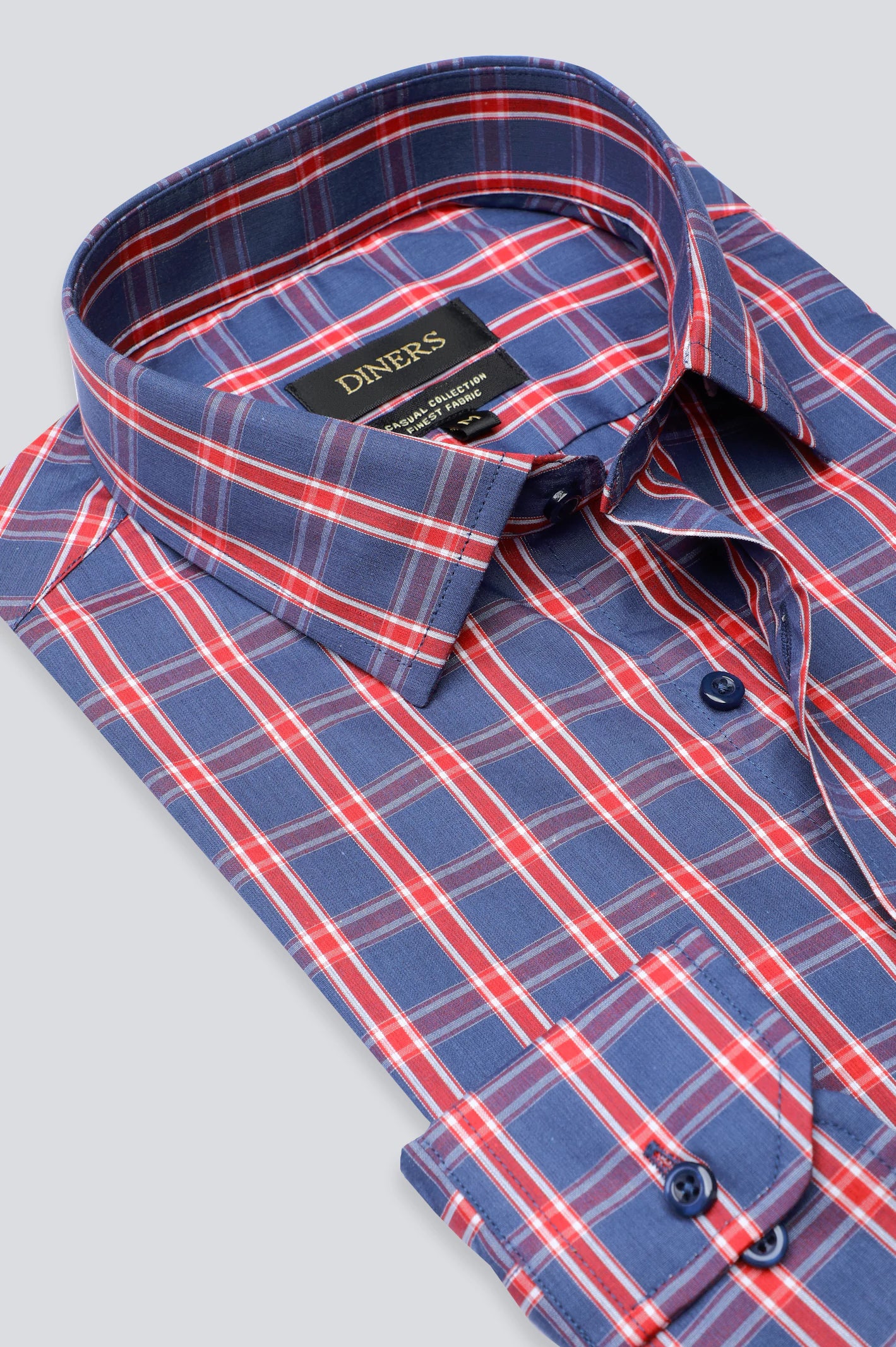 Multicolor Windowpane Check Casual ShirtBamboo Shirts