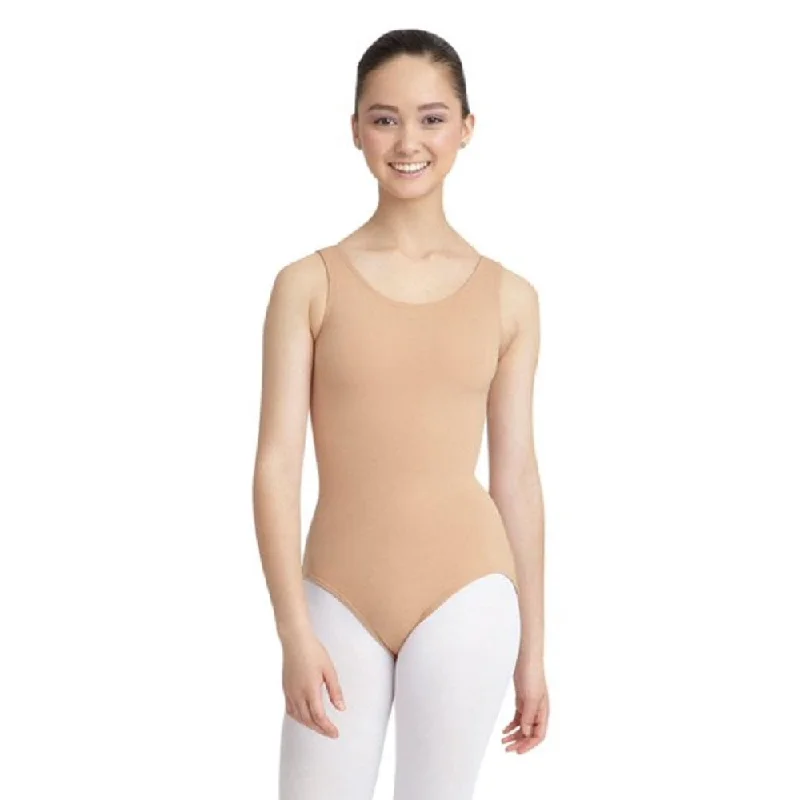 High-visibility teeCapezio Women's Tank Leotard, Light Suntan, L