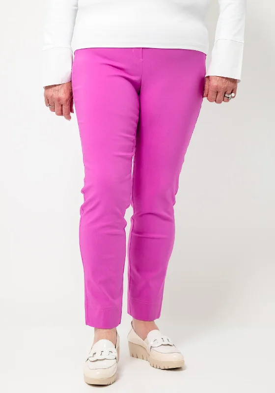 Robell Rose 09 Ankle Grazer Trousers, Pink