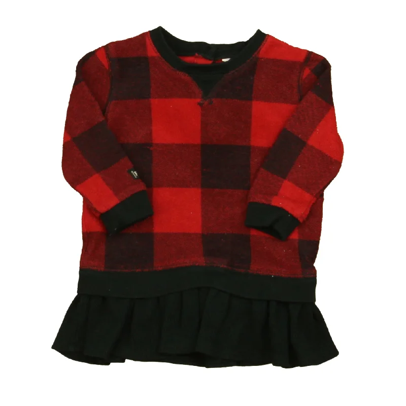 Ralph Lauren Girls Red | Black Long Sleeve Shirt