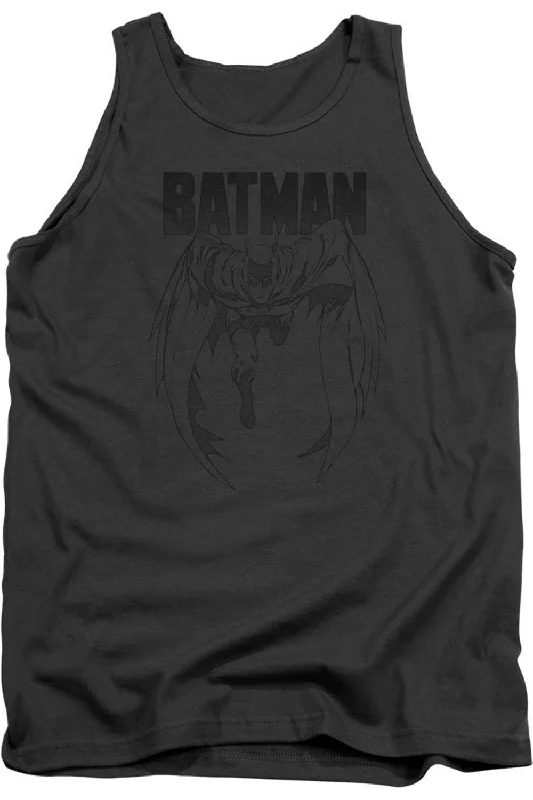 Cycling hoodieBatman Grey Noise Adult Tank Top