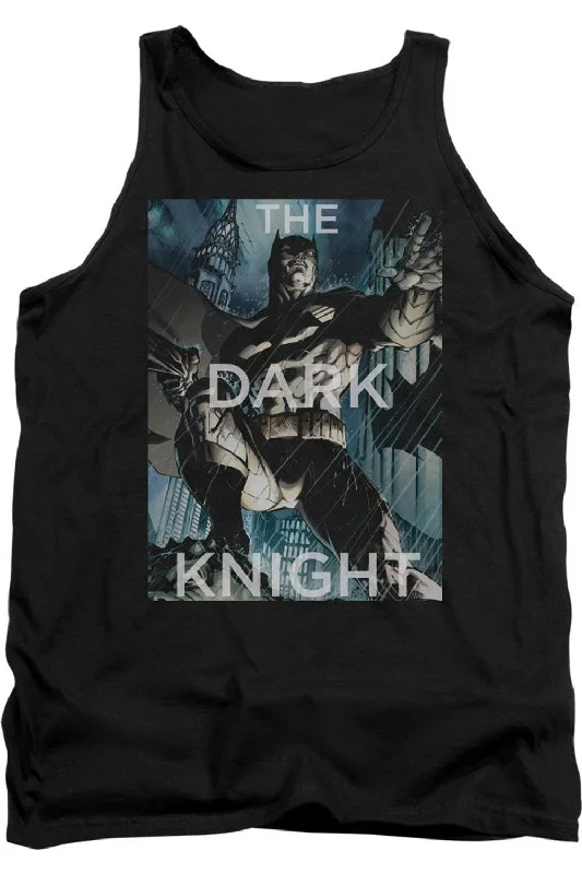 Sports tankBatman Fighting The Storm Adult Tank Top