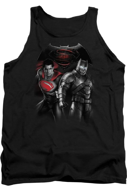 Lightweight tankBatman V Superman Stand Off Adult Tank Top