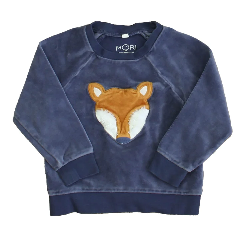 Mori Unisex Blue | Brown Fox Long Sleeve Shirt