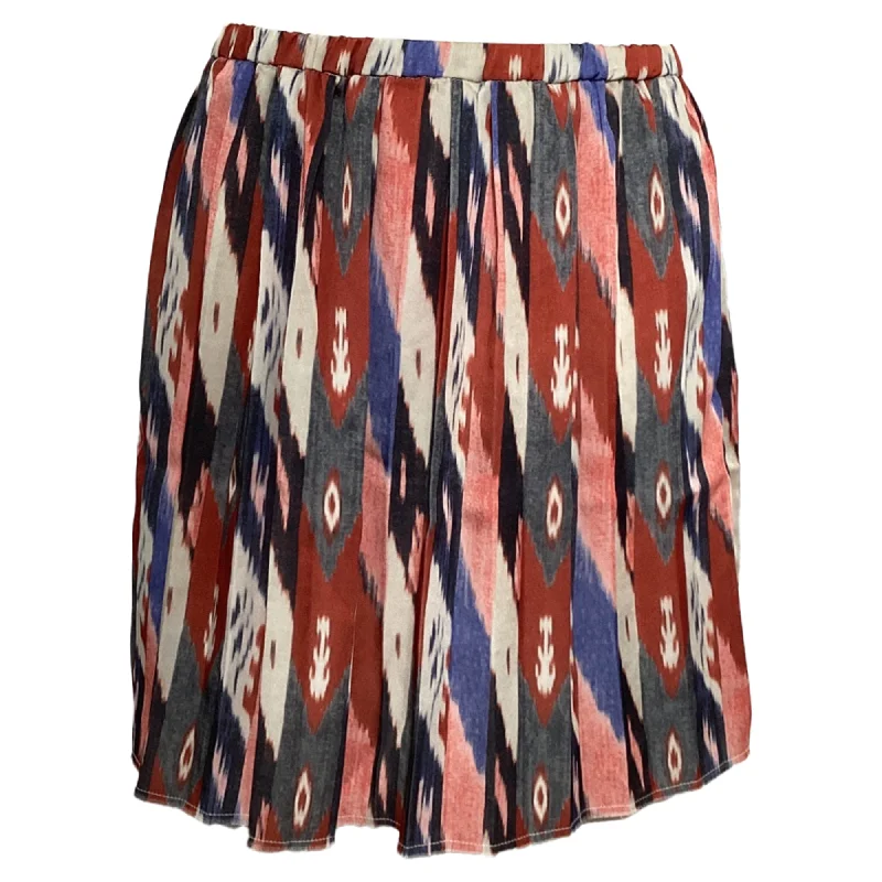 KiltIsabel Marant Étoile Hanoi Printed Pleated Mini Skirt in Multicolor Polyester