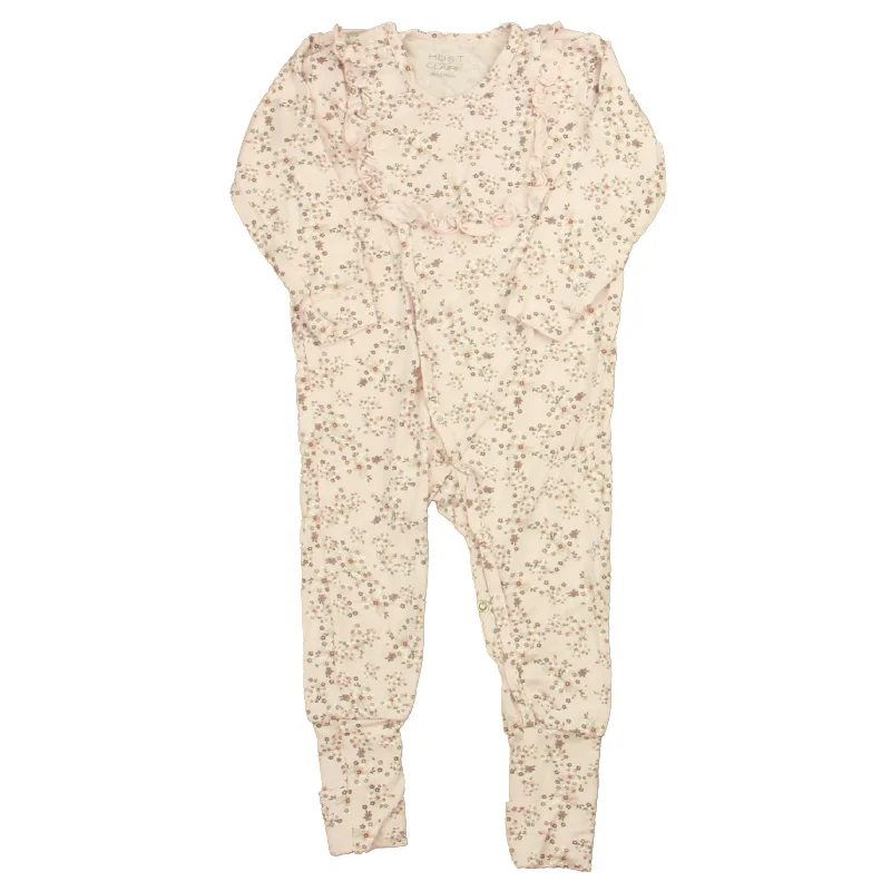 Hust and Claire Girls Pink Floral Long Sleeve Outfit