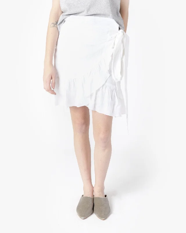 Satin SkirtDempster Skirt in White