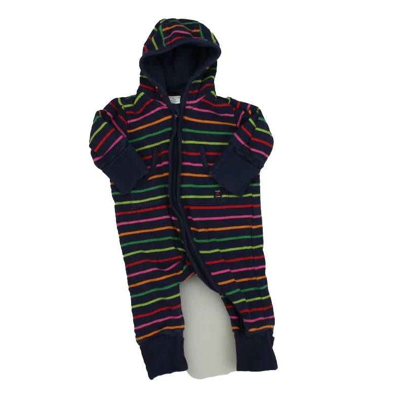 Polarn O. Pyret Girls Blue | Multi | Stripes Long Sleeve Outfit Size: 2-4 Month