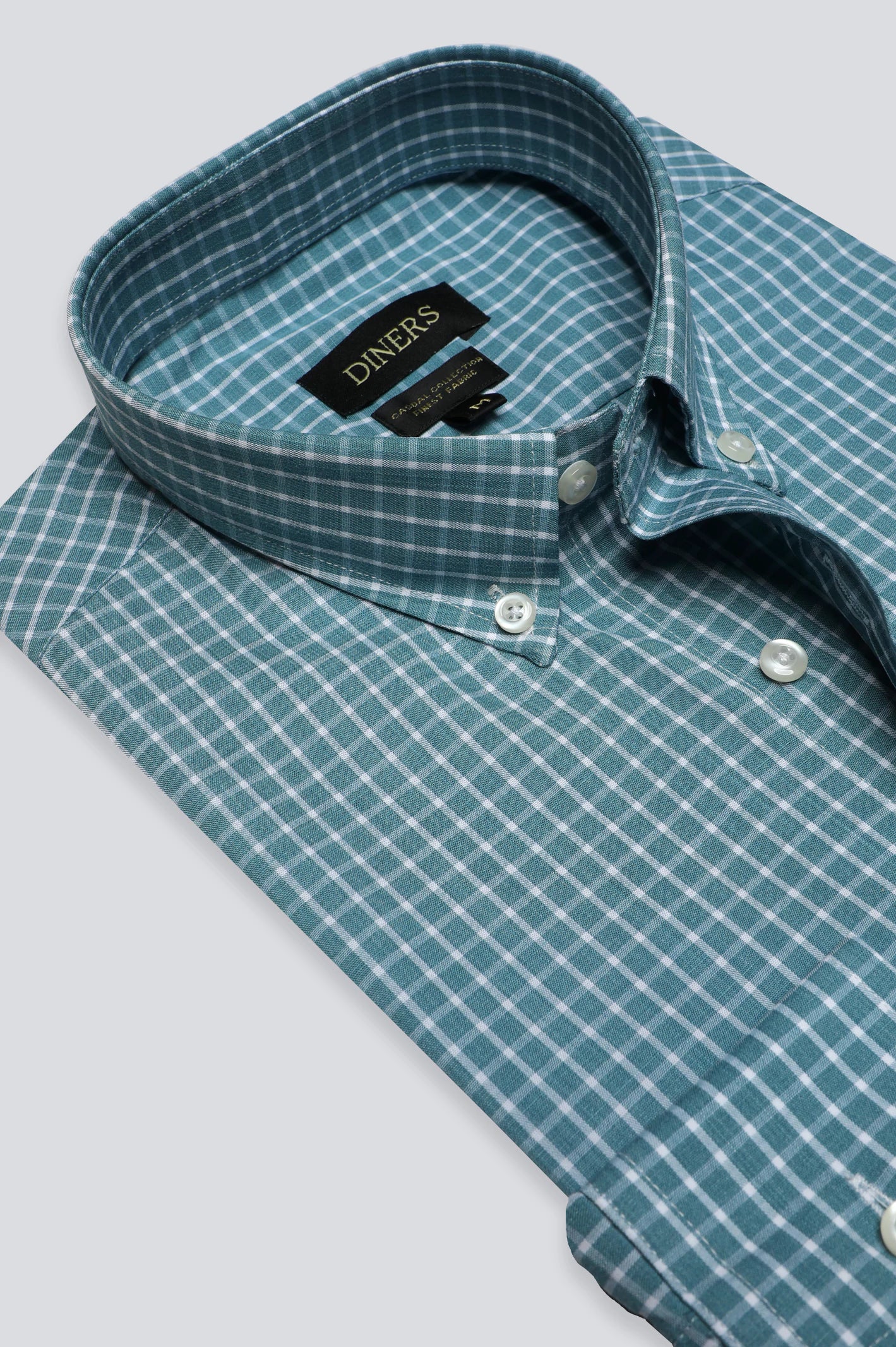 Windowpane Check Casual ShirtAsymmetrical Shirts