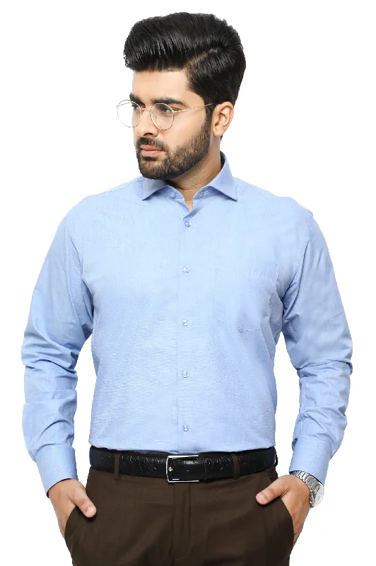 Light Blue Plain Formal ShirtEmbellished Shirts