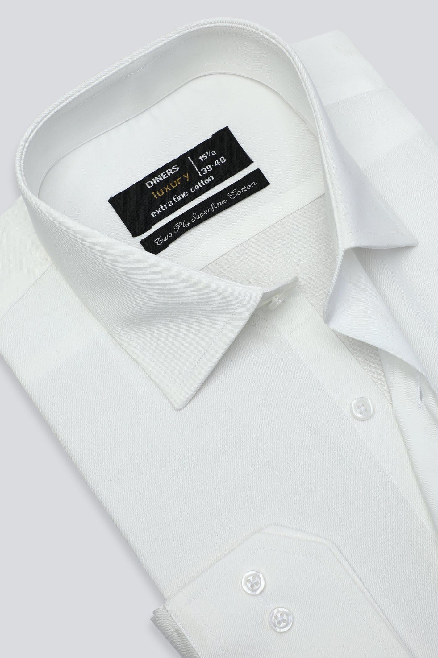 Off White Plain Formal ShirtFormal Shirts