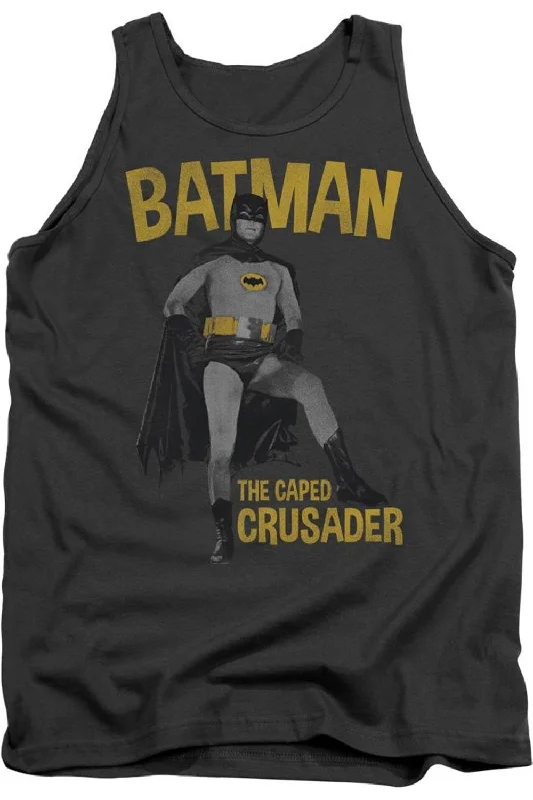 Trail tankBatman Classic Tv Caped Crusader Adult Tank Top