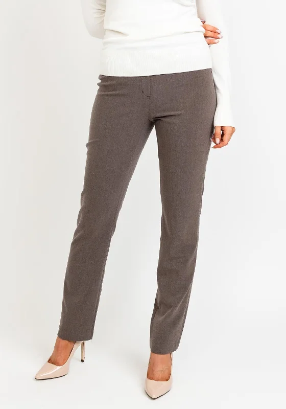 Robell Slim Fit Jacklyn Trousers, Grey