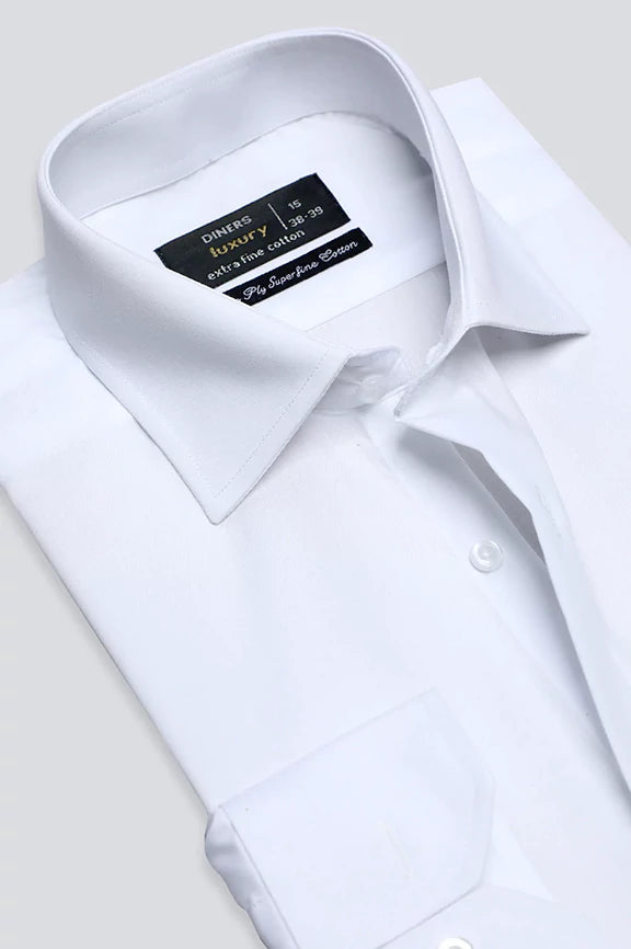 White Plain Formal ShirtQuick-Dry Shirts