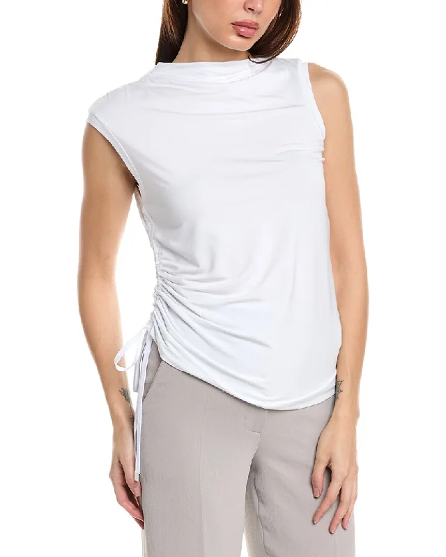 Breathable jacketElie Tahari Ruched Tank