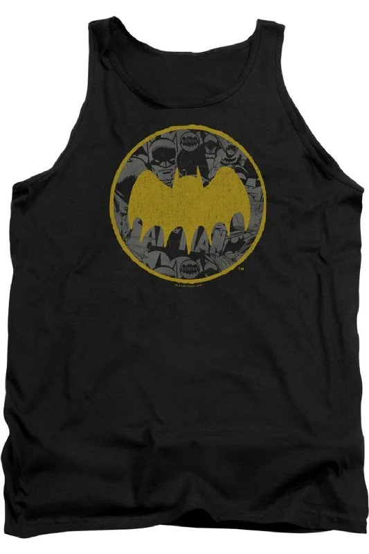 Lightweight vestBatman Vintage Symbol Collage Adult Tank Top