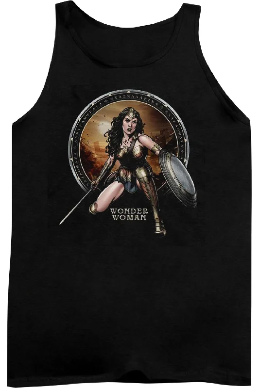 Gym teeBatman V Superman Batlle Zone Adult Tank Top