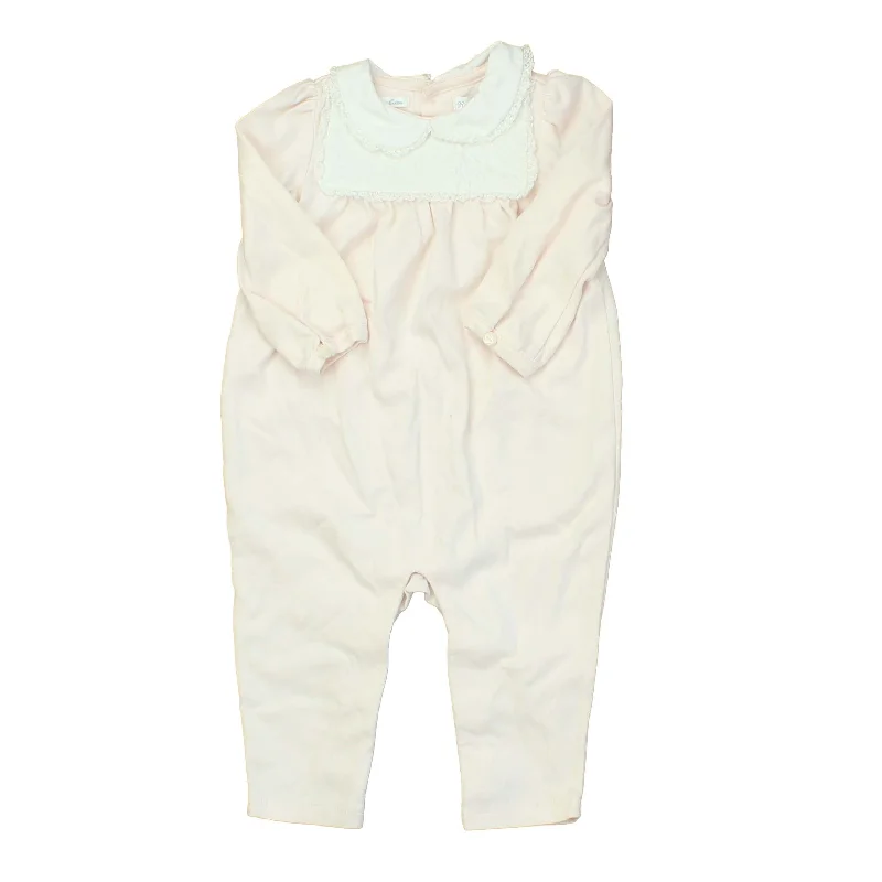 Ralph Lauren Girls Pink | White Long Sleeve Outfit