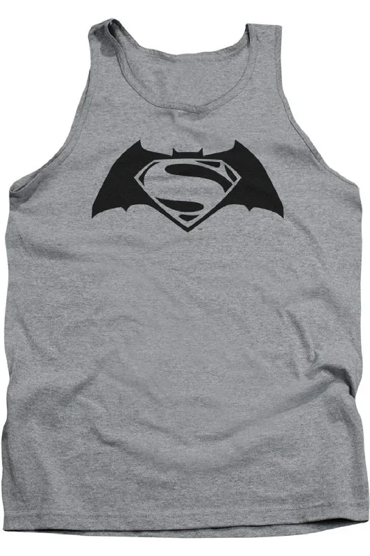 Running tankBatman V Superman Simple Logo Adult Tank Top